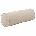 Cuscino cilindrico 50 x 20 cm in tessuto beige - supporto decorativo