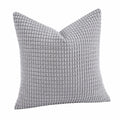 Cuscino decorativo 45 x 45 cm grigio in tessuto testurizzato - quadrato morbido
