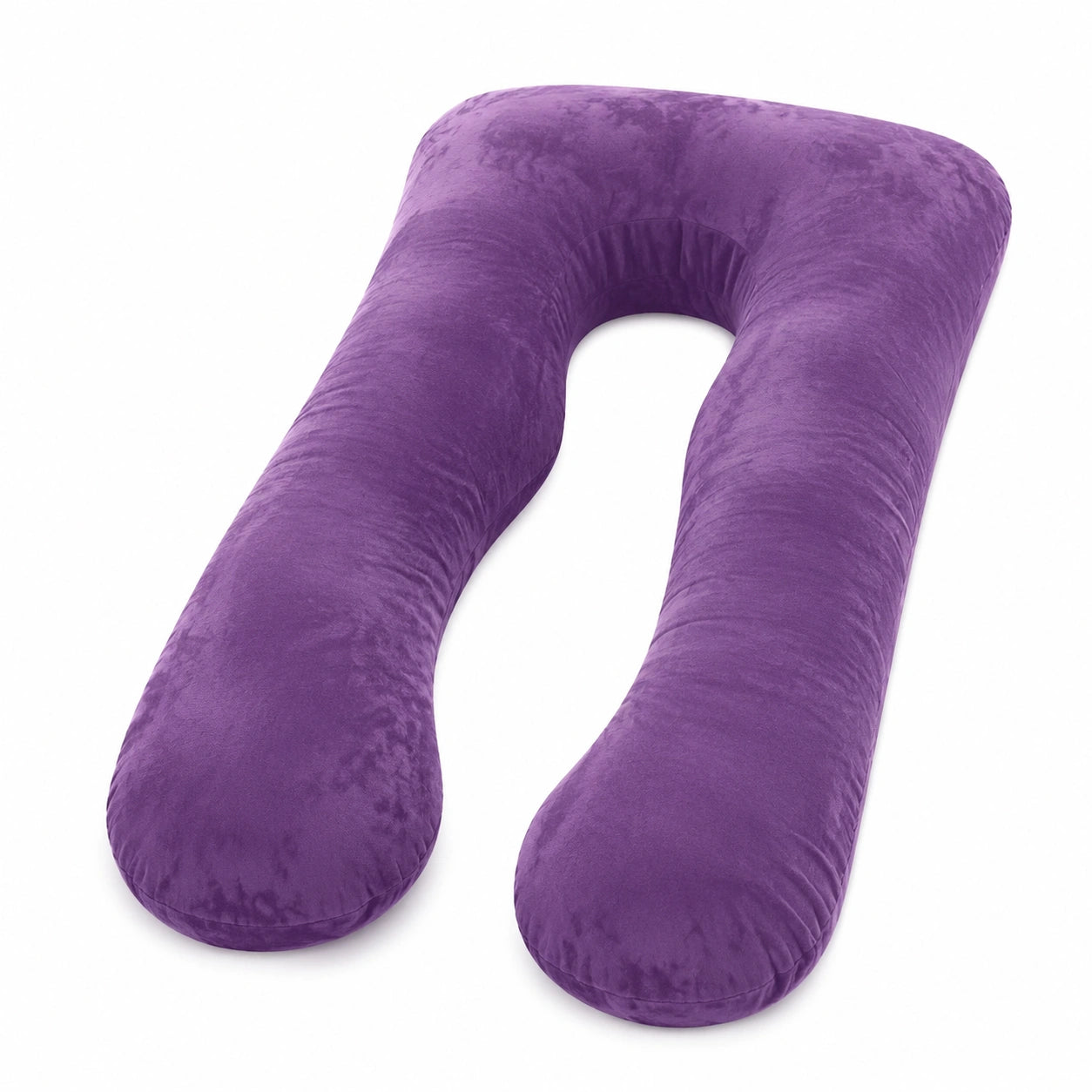 Cuscino a U 140 cm in microfibra viola per supporto corpo